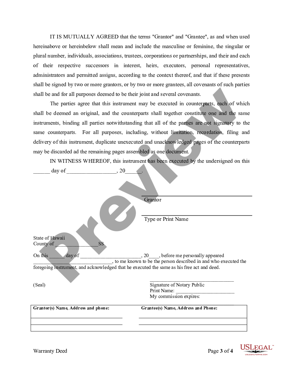 page 4 Warranty Deed from Individual to Trustees preview