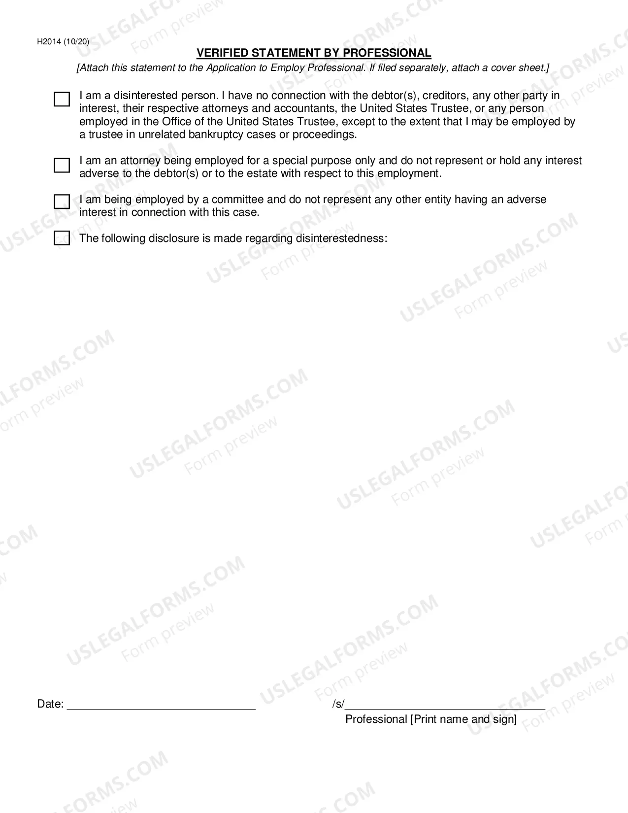 Preview Application To Employ Professional