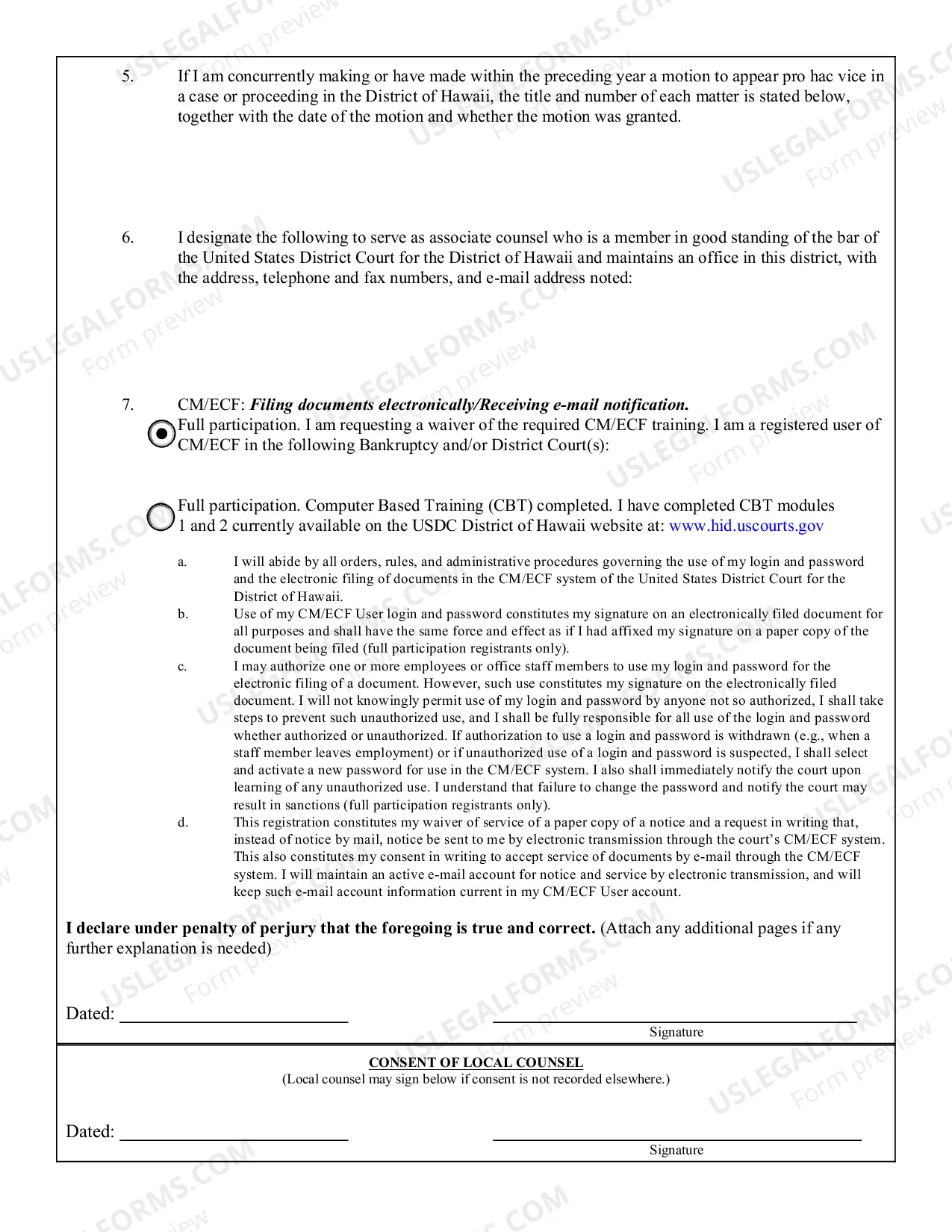 Preview Motion To Appear Pro Hac Vice