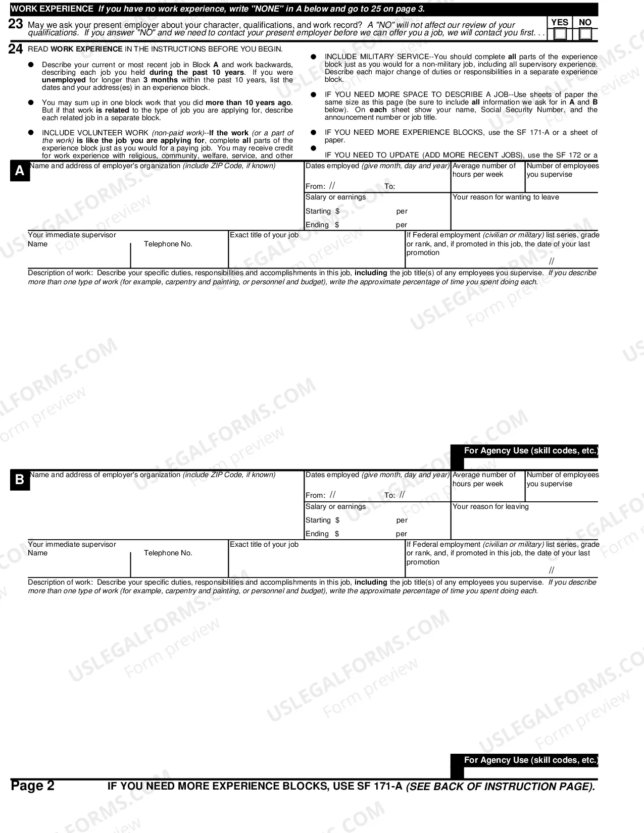 Preview For US Probation Office Applicants Only