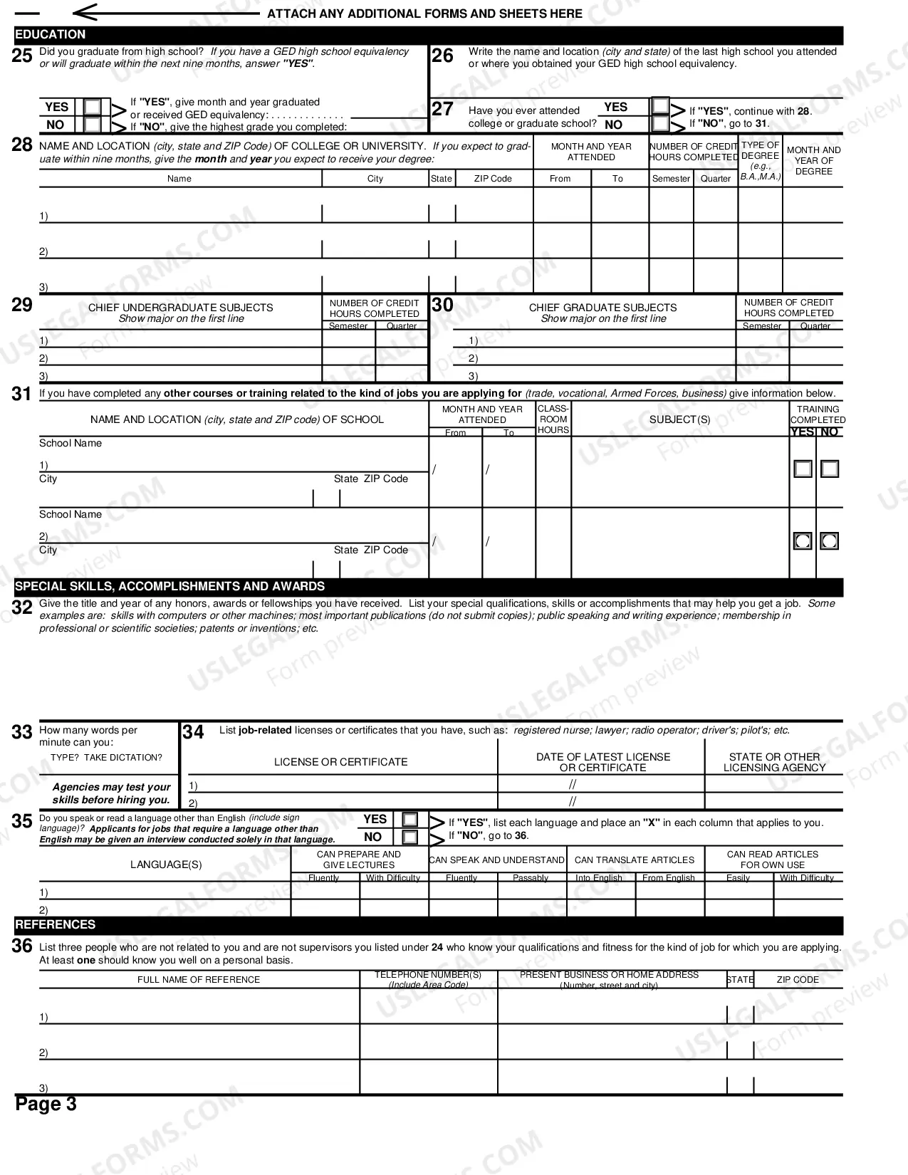Preview For US Probation Office Applicants Only