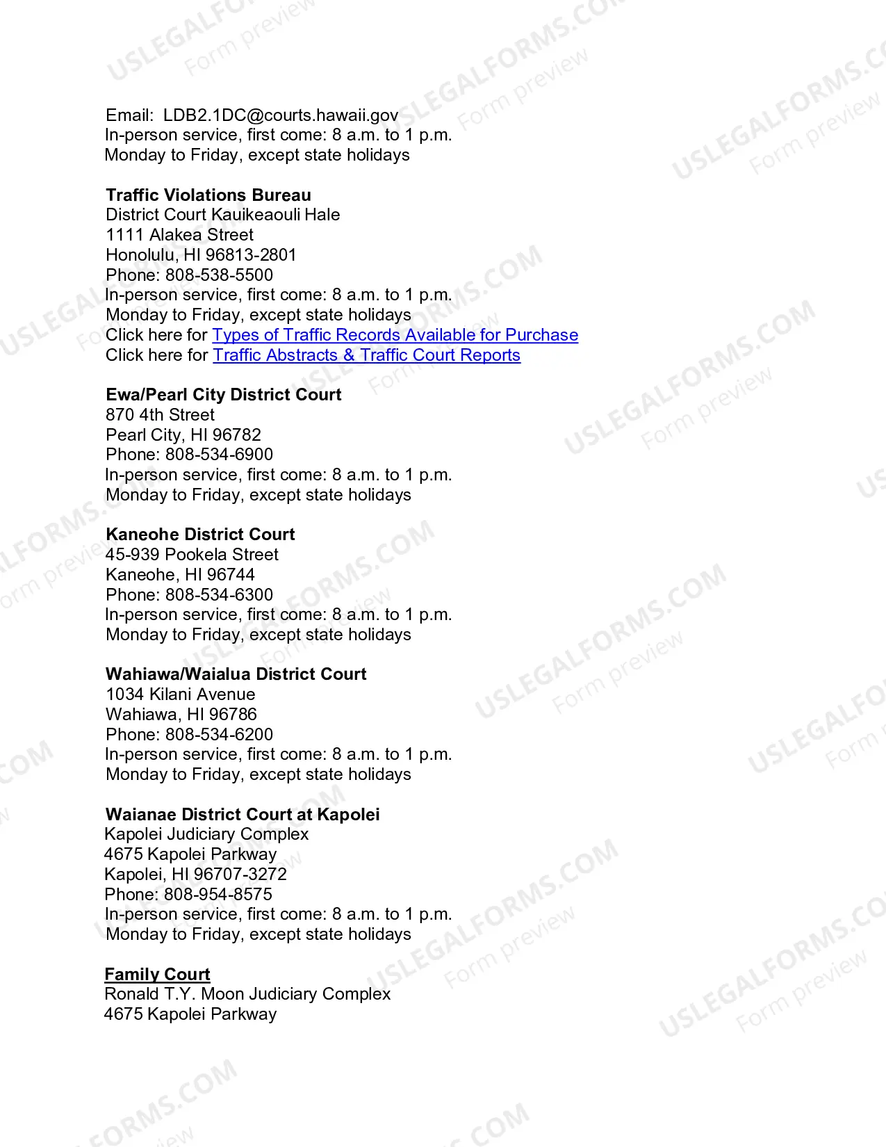 Preview Court Records Request Instructions