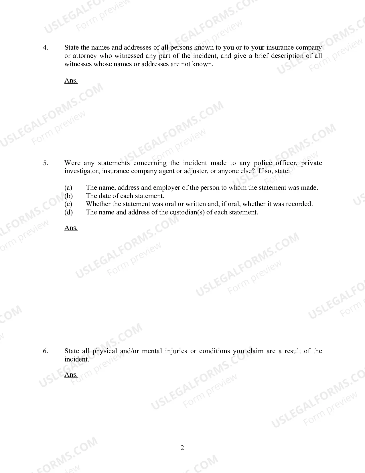 Preview Interrogatories to Plaintiff(CommonLook 508 Certified, 07/11)