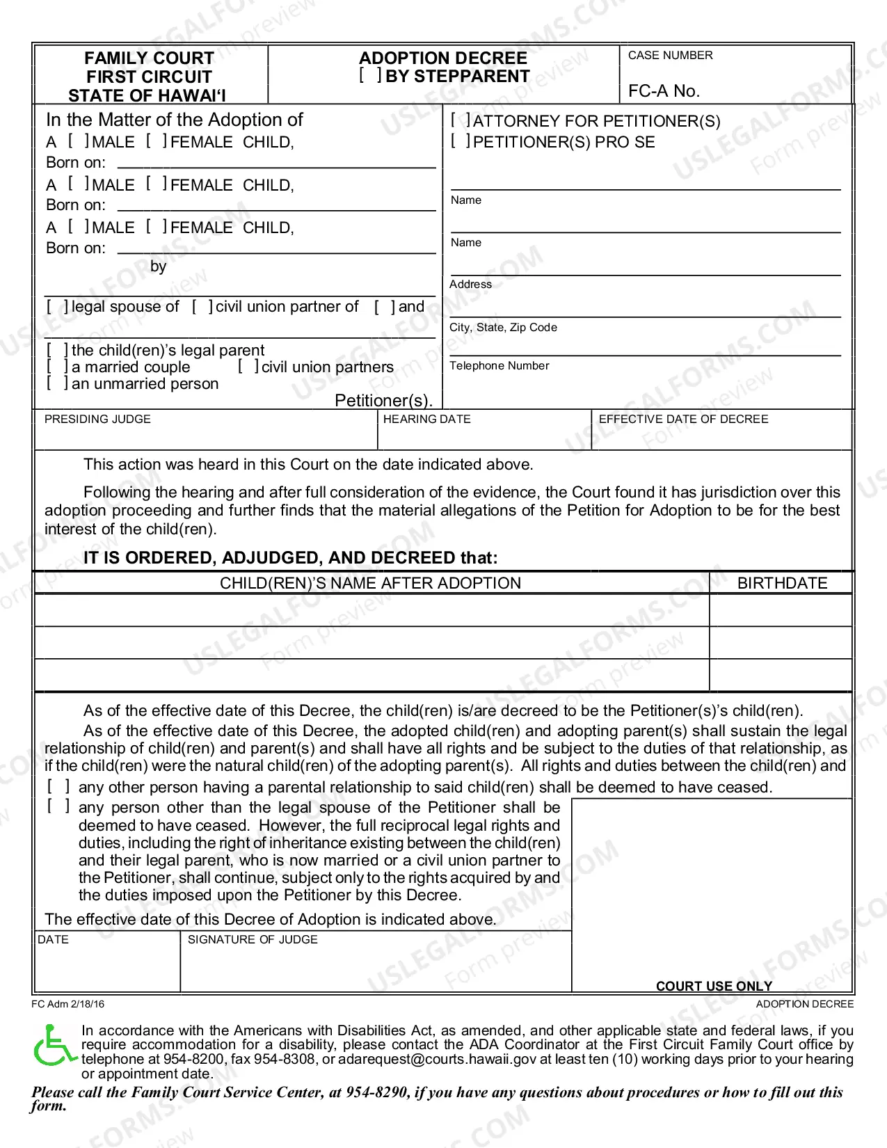 Preview Adoption Decree