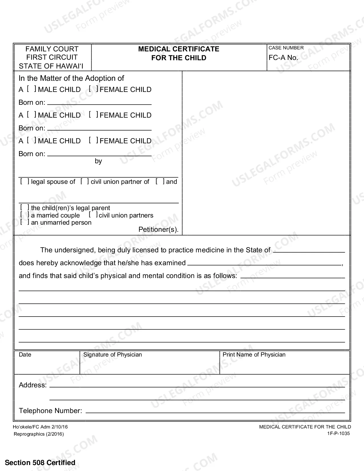 Preview Medical Certificate For The Child