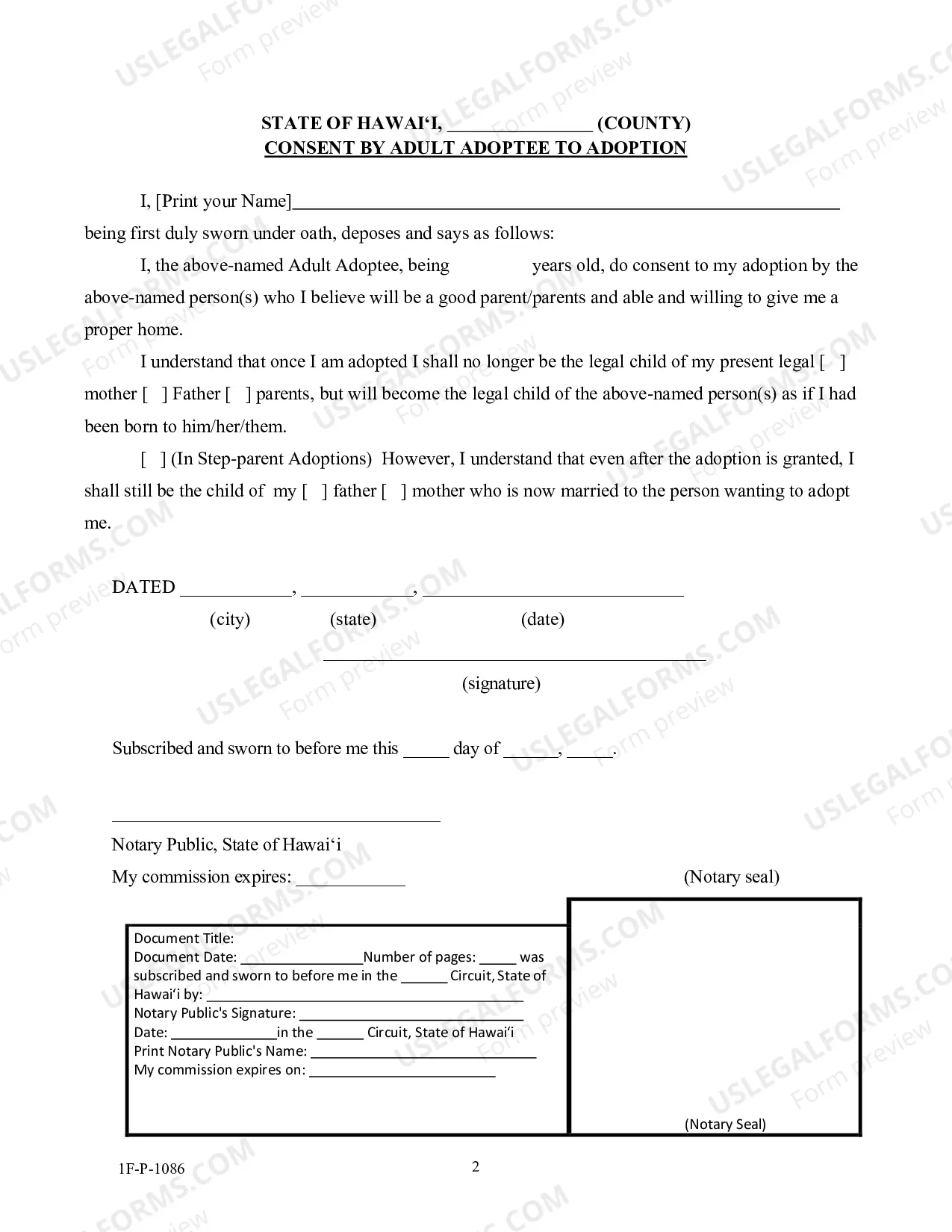Preview Consent by Adult Adoptee