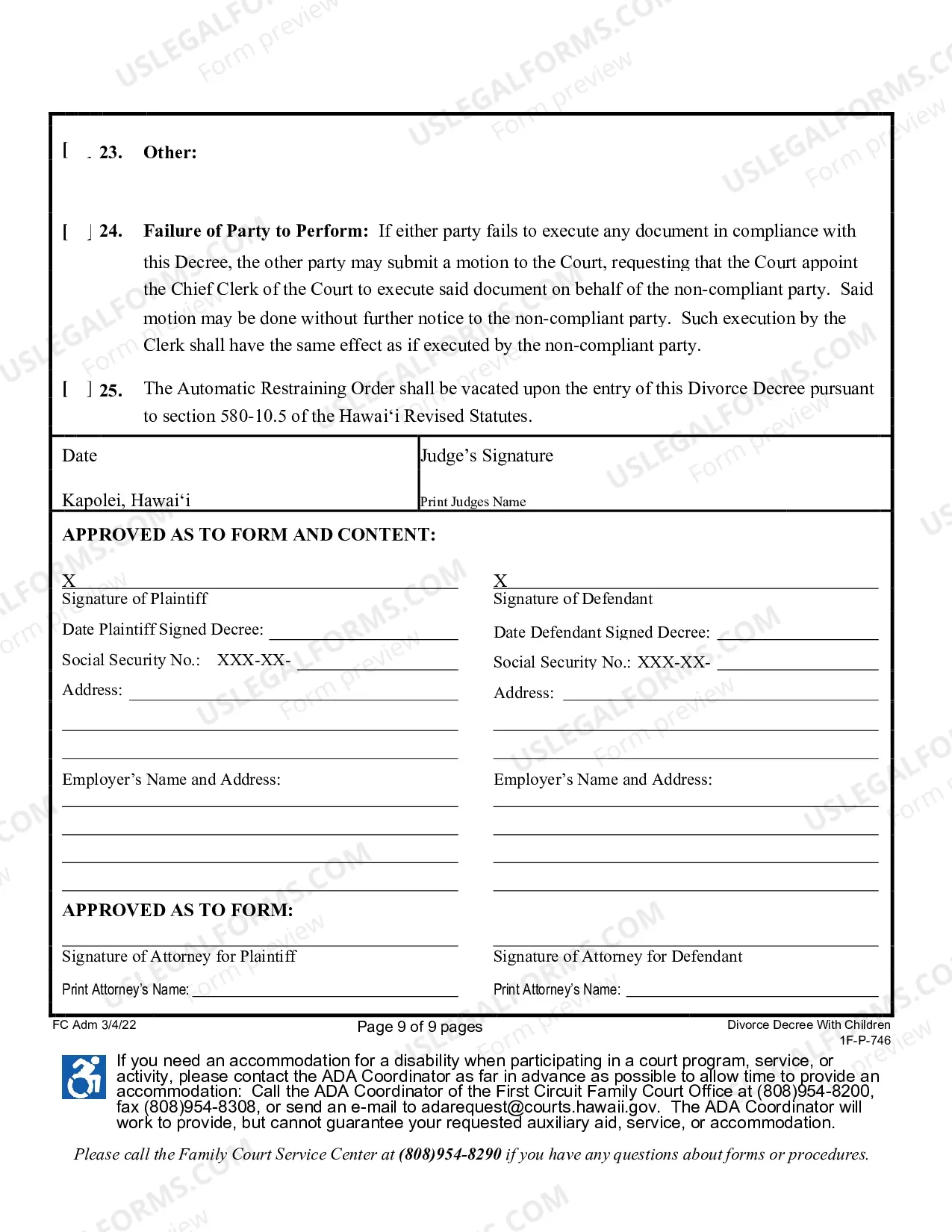 Preview Divorce Decree With Children