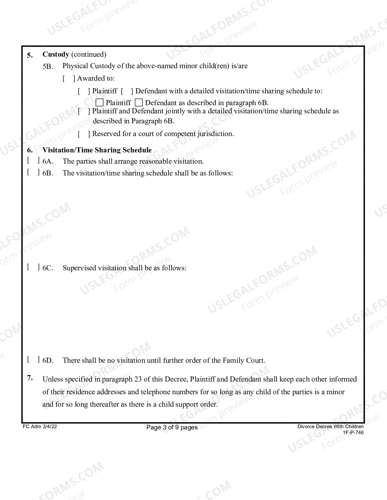 Preview Divorce Decree With Children