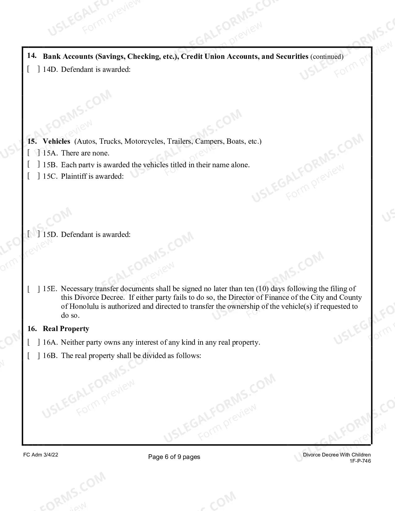 Preview Divorce Decree With Children