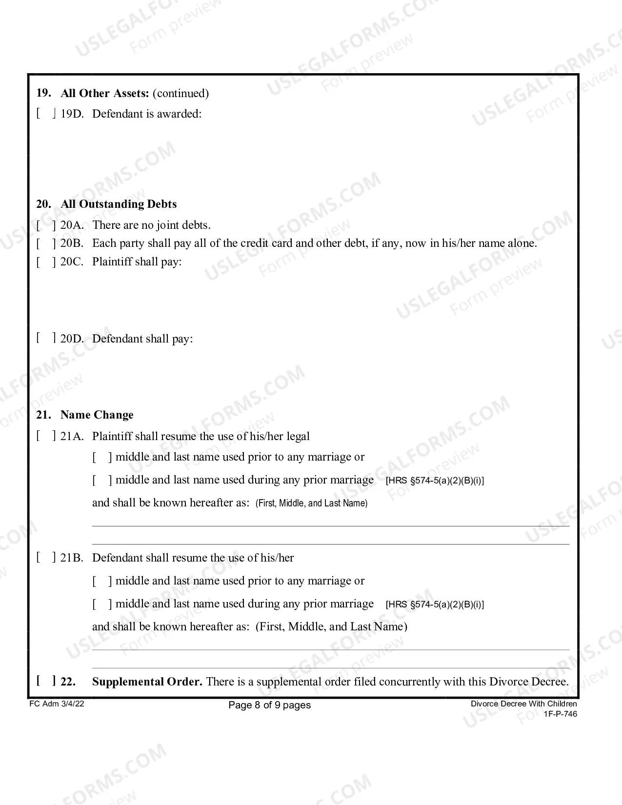 Preview Divorce Decree With Children