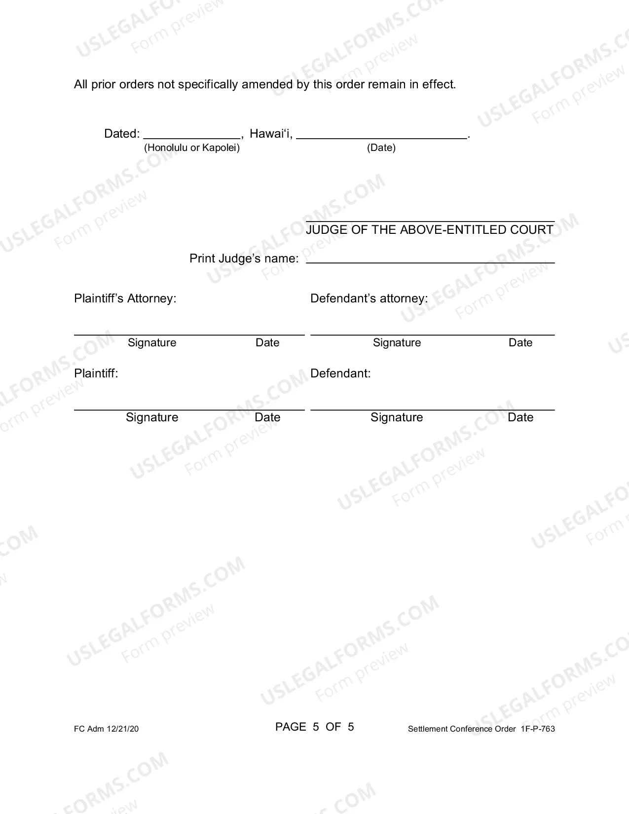 Preview Pretrial Order 2 (Settlement Conference Order)