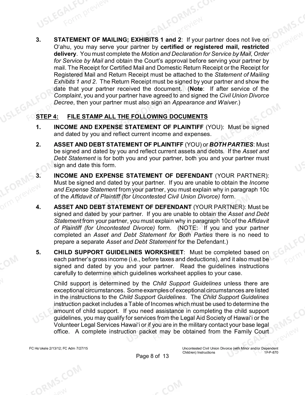 Preview Instructions