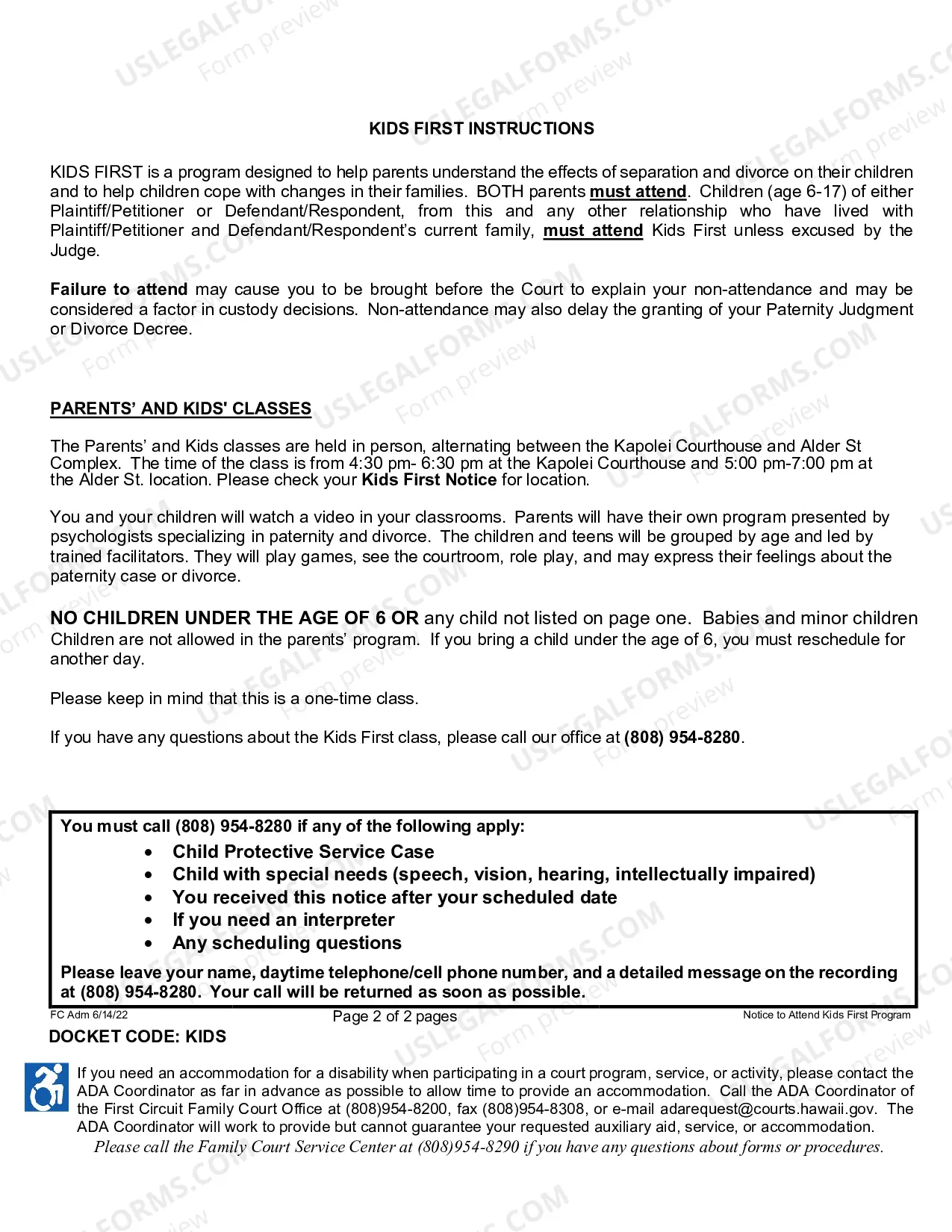Preview Notice to Attend Kids First