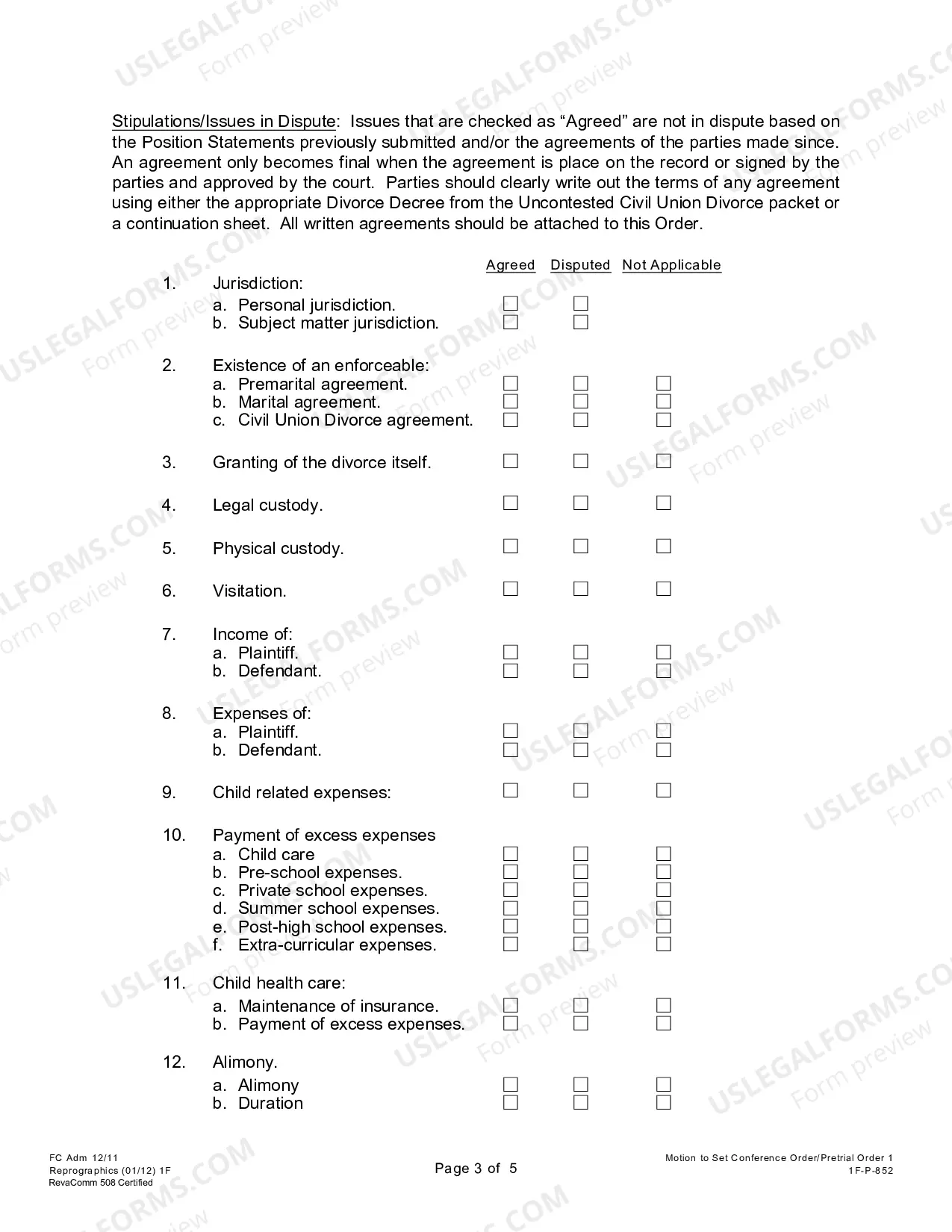 Preview Pretrial Order No. 1 - Motion to Set