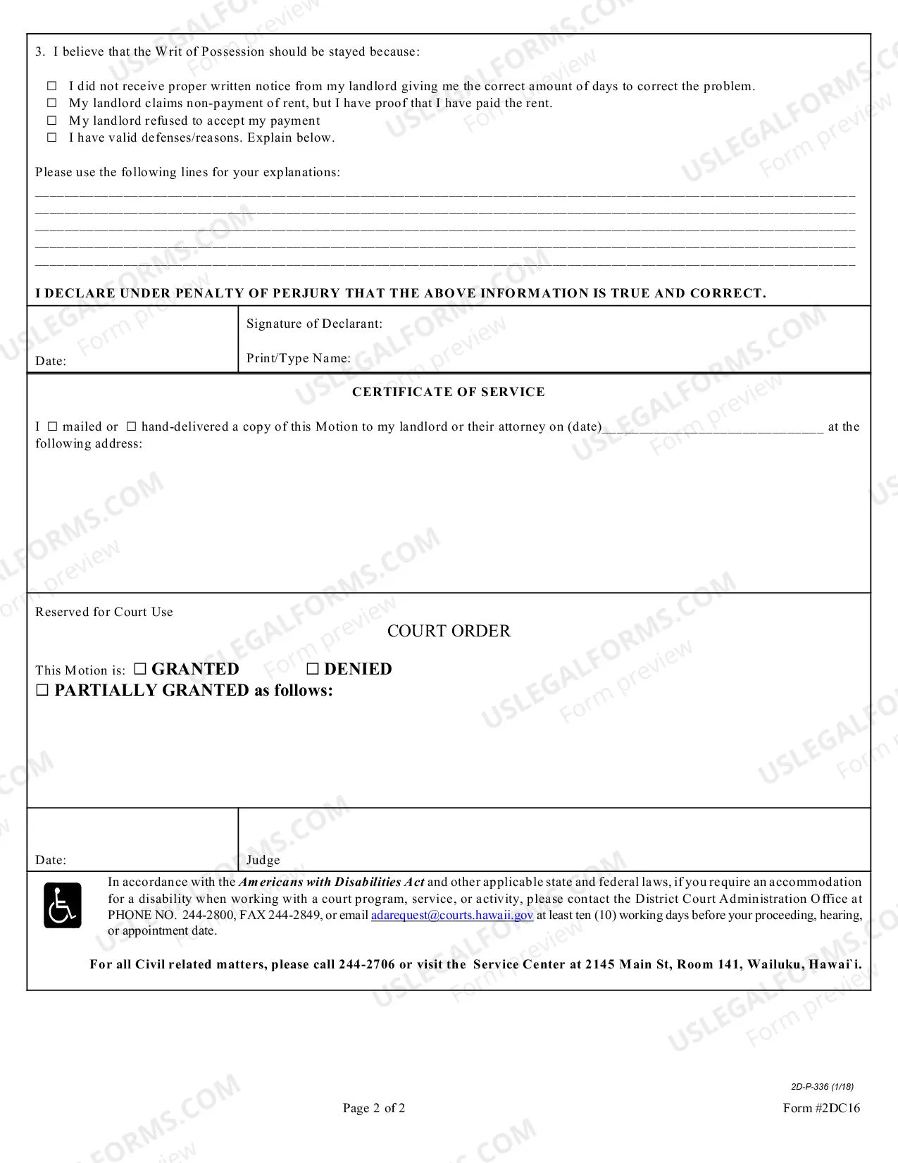 Preview ExParte Motion to Stay Writ