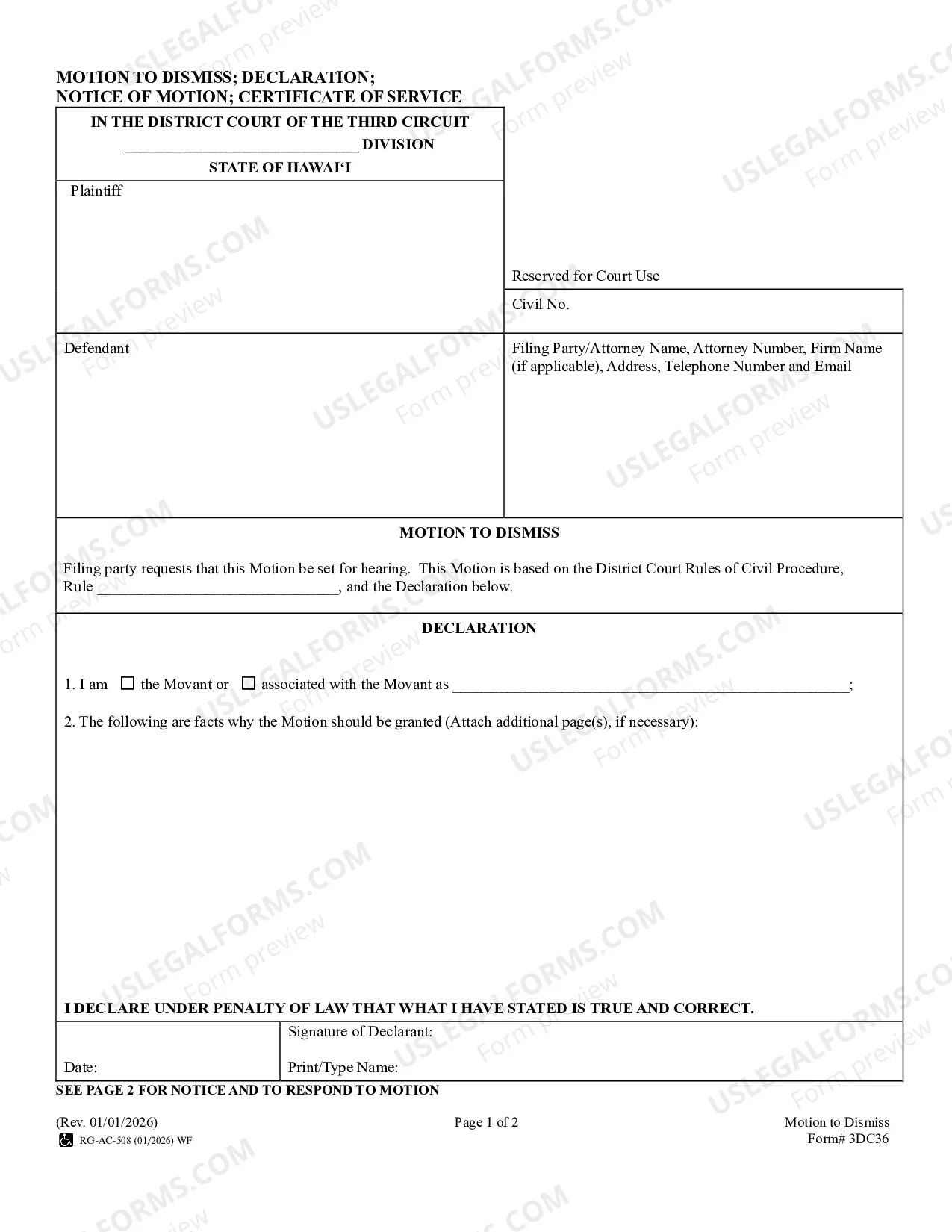 Preview Motion To Dismiss