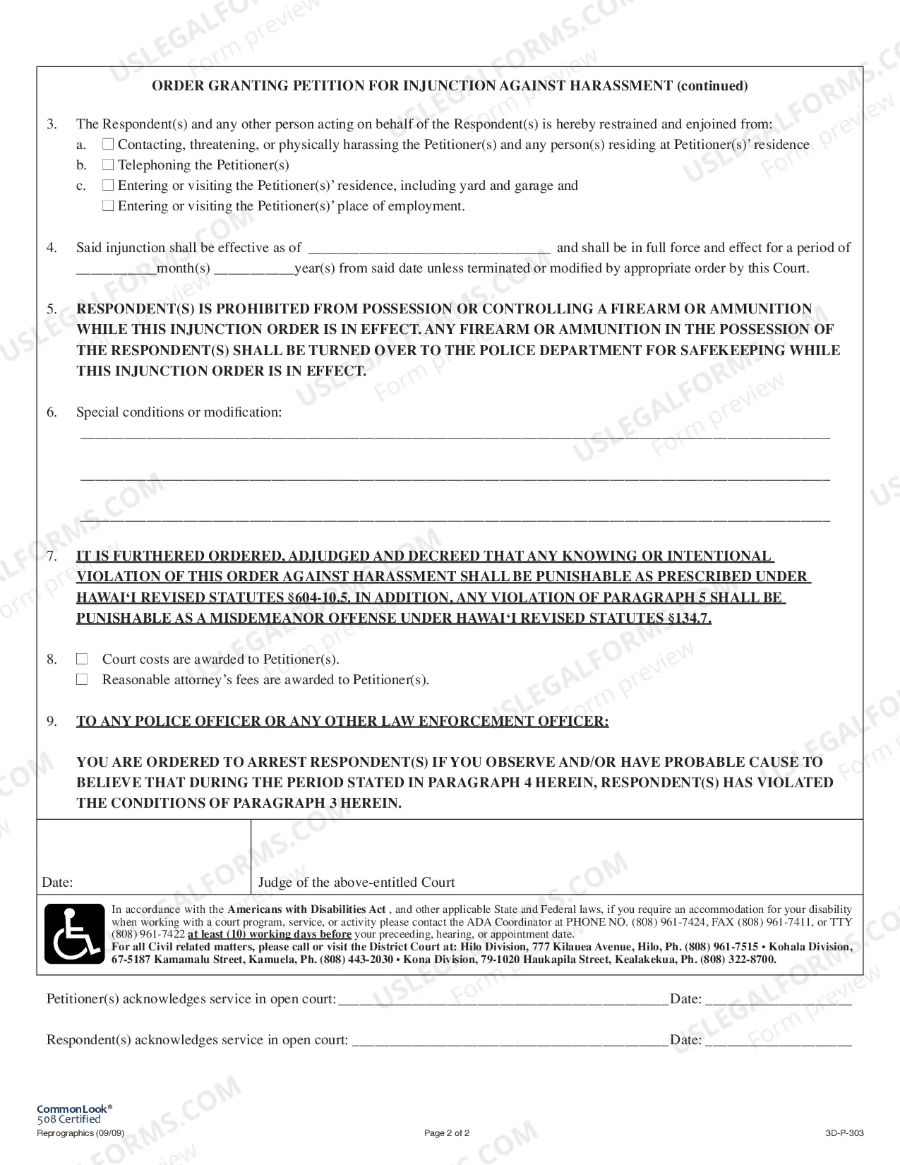 Preview Petition For Ex Parte Temporary Restraining Order and For Injunction Against Harassment