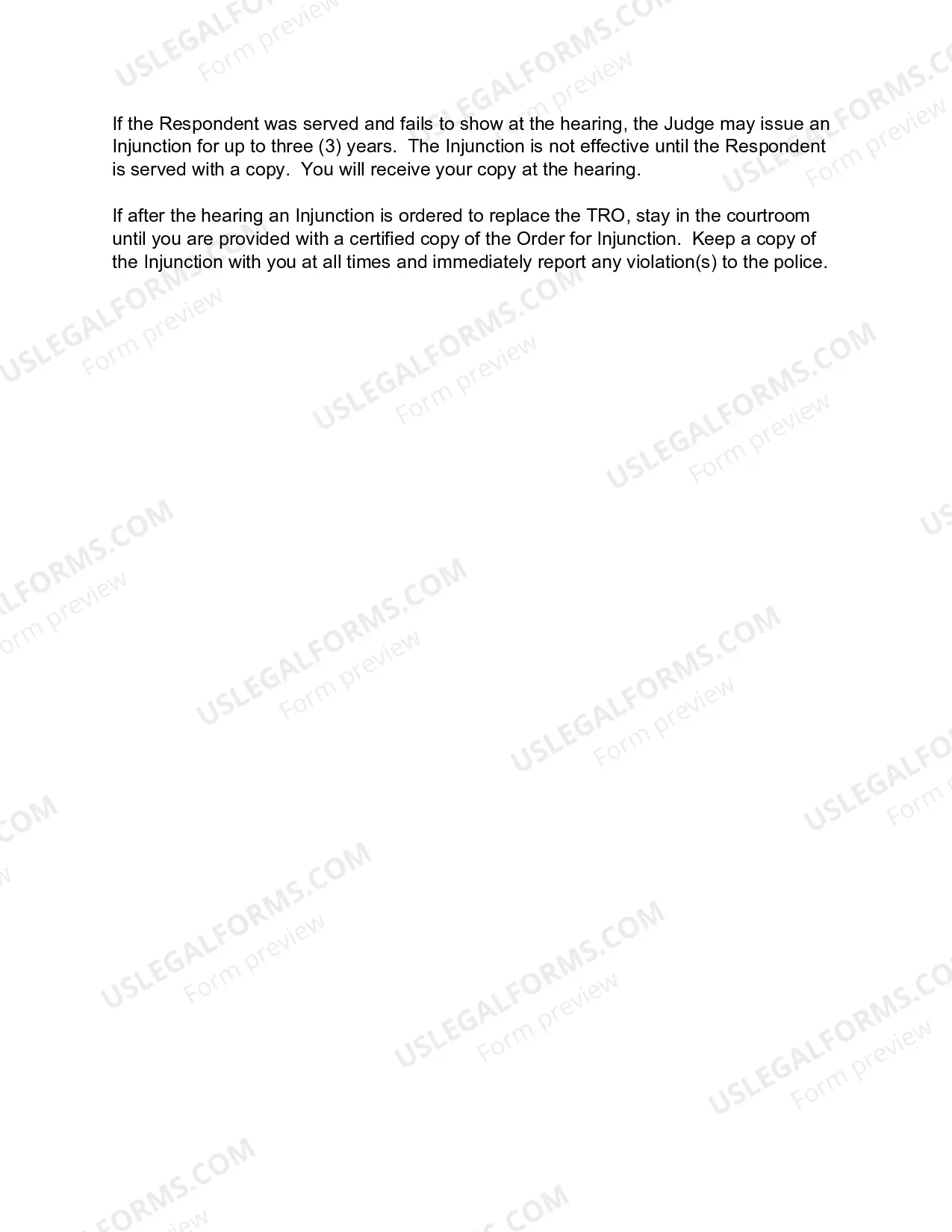 Preview Petition For Ex Parte Temporary Restraining Order and For Injunction Against Harassment