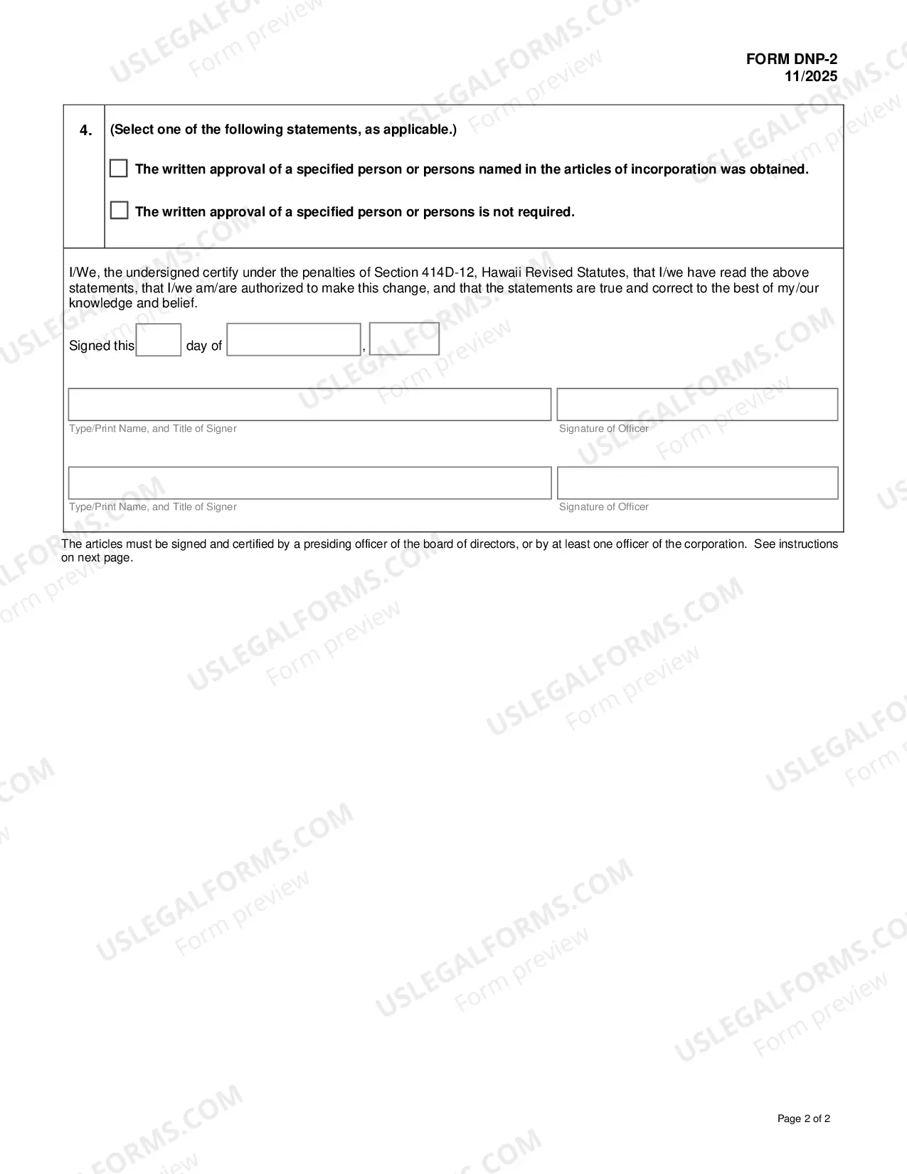 Preview Articles of Amendment To Change Corporate Name