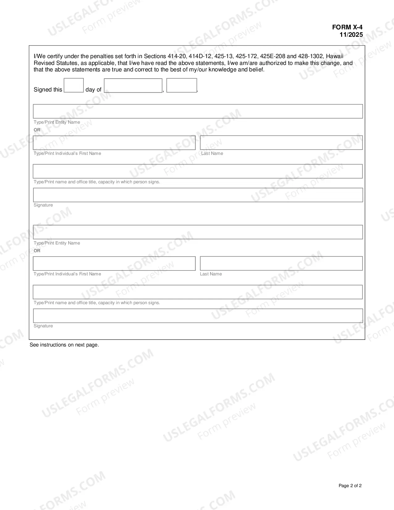 Preview Application for Reinstatement