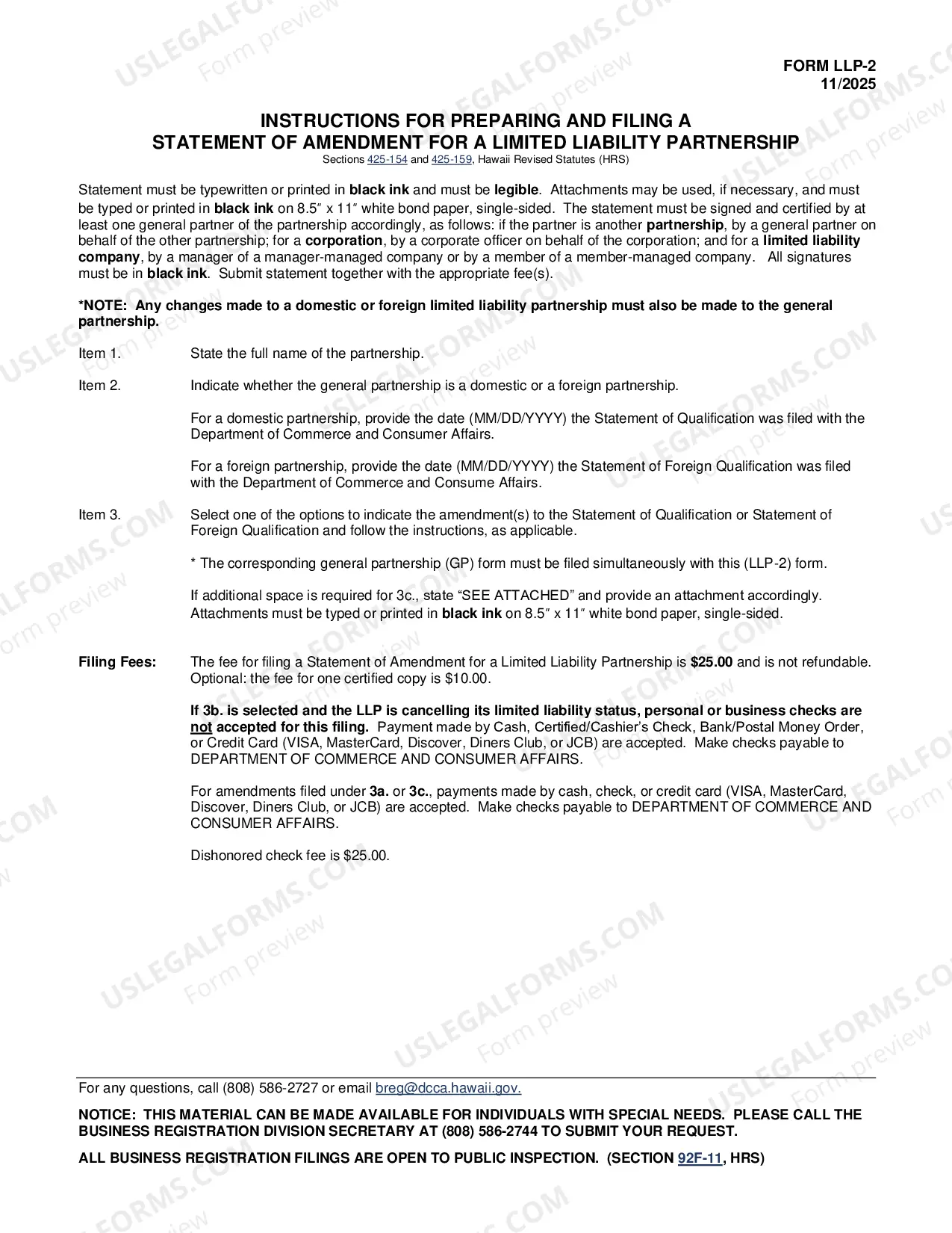 Preview Statement of Amendment