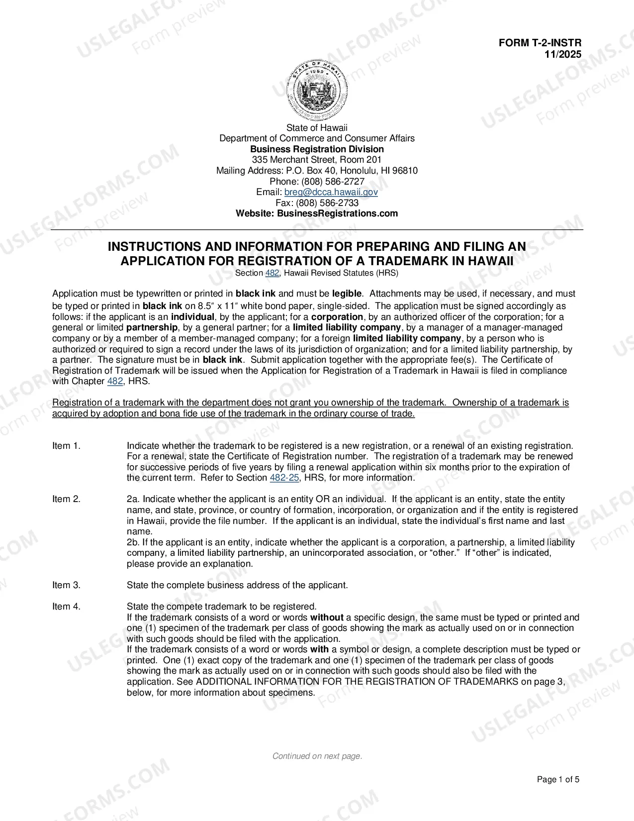 Preview Application For Registration of Trade Mark