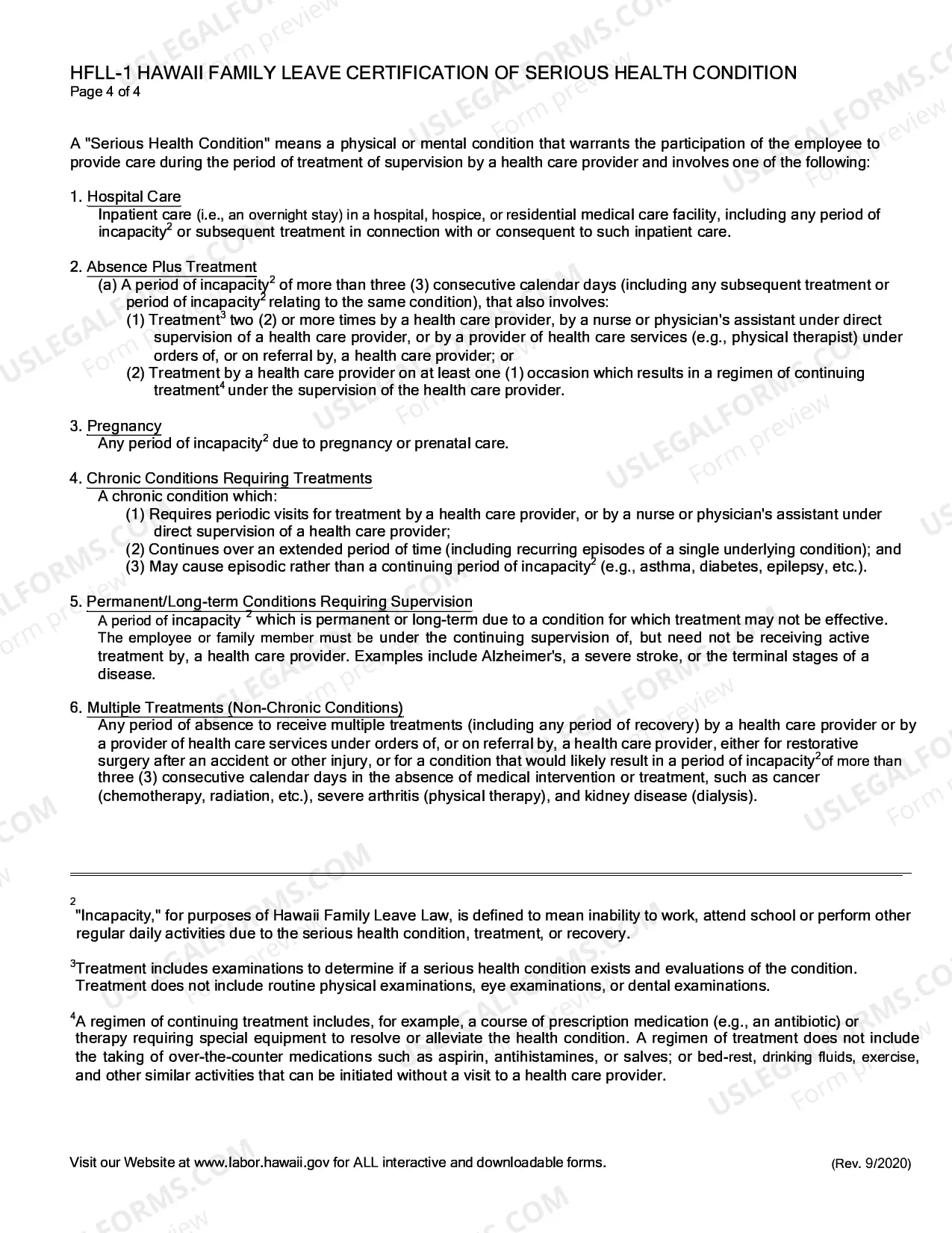 Preview Optional form for Certification of a Serious Health Condition by a Health Care Provider
