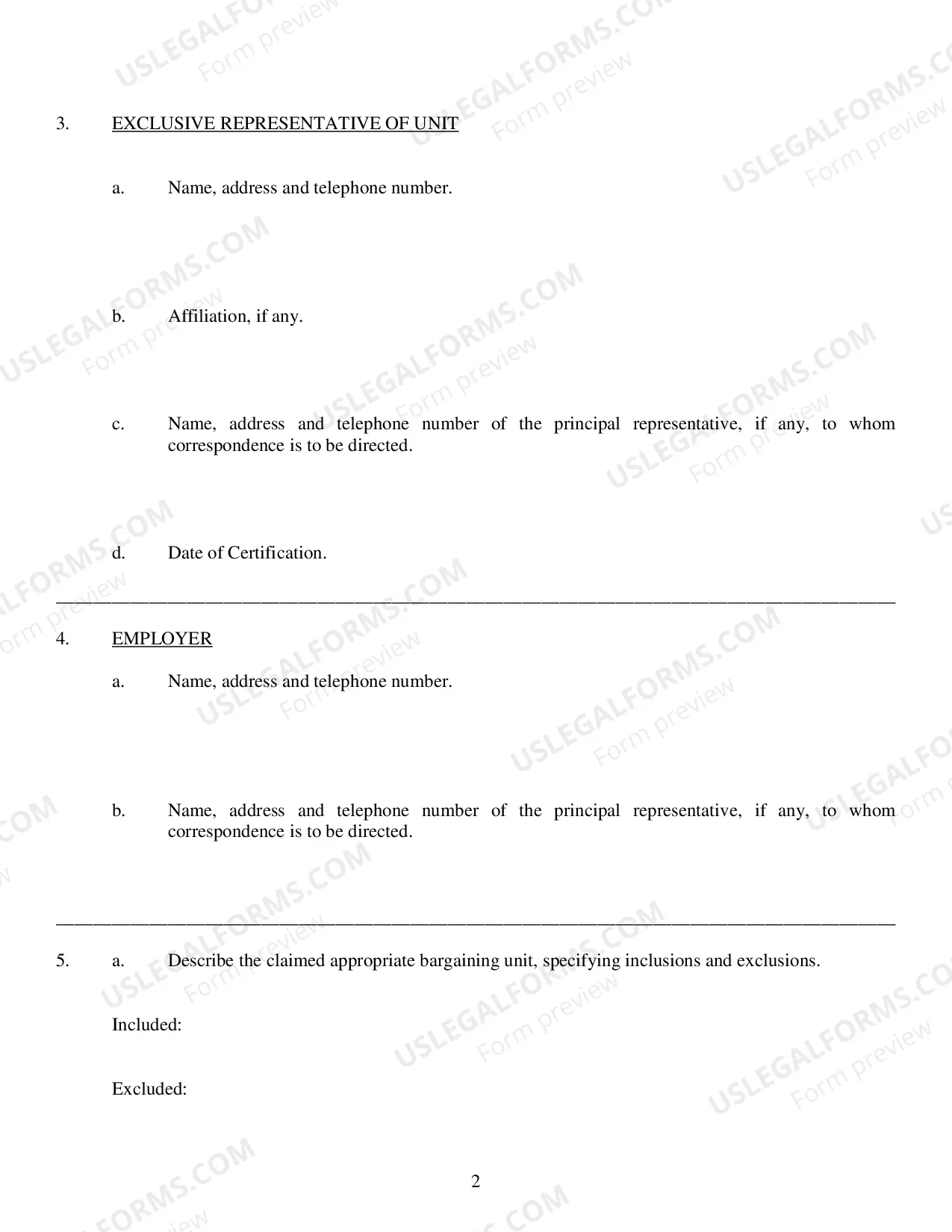 Preview Petition for Decertification