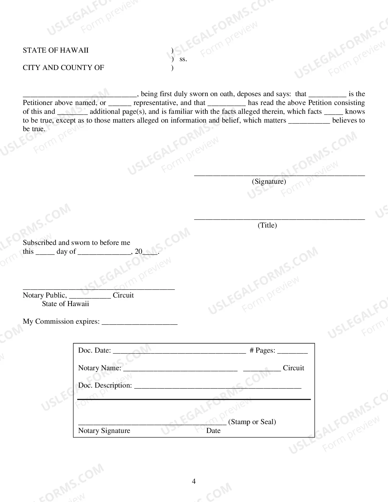 Preview Petition for Decertification