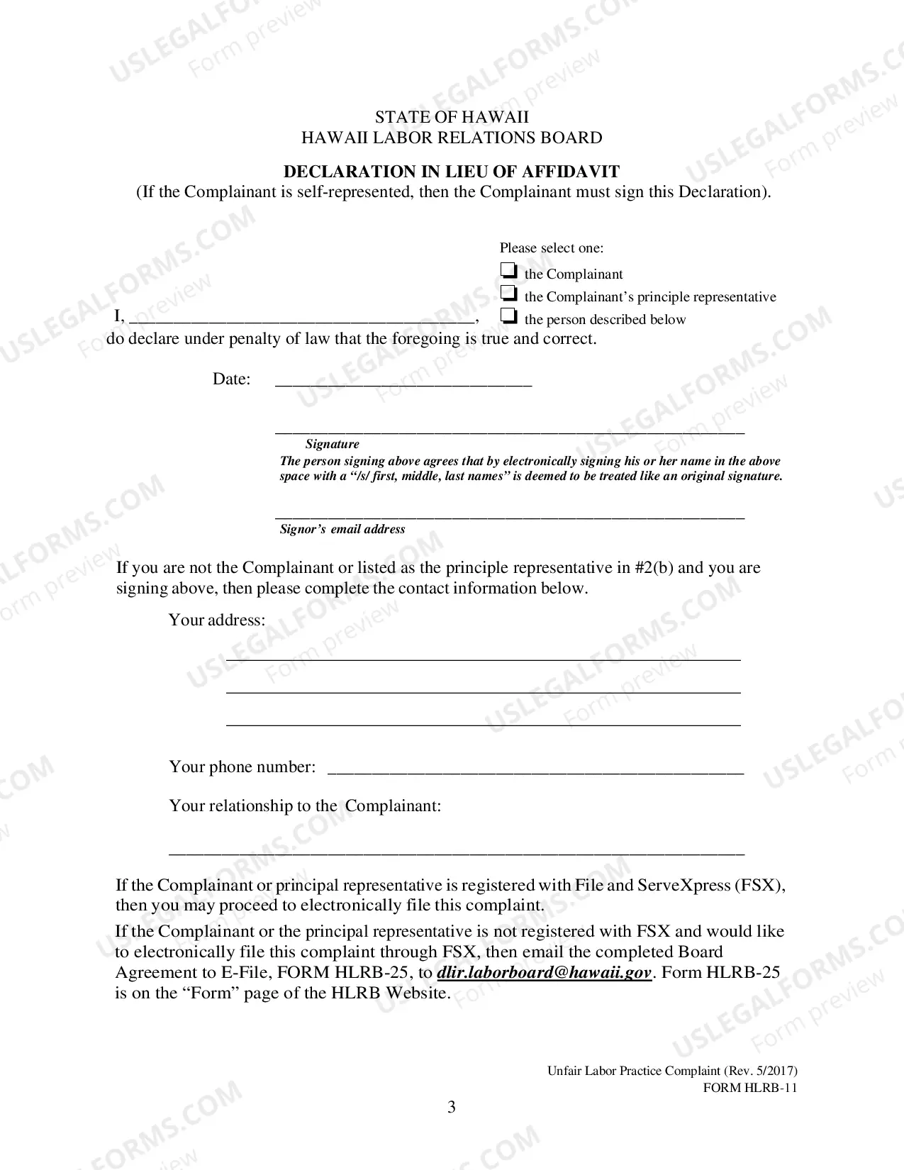 Preview Unfair Labor Practice Complaint
