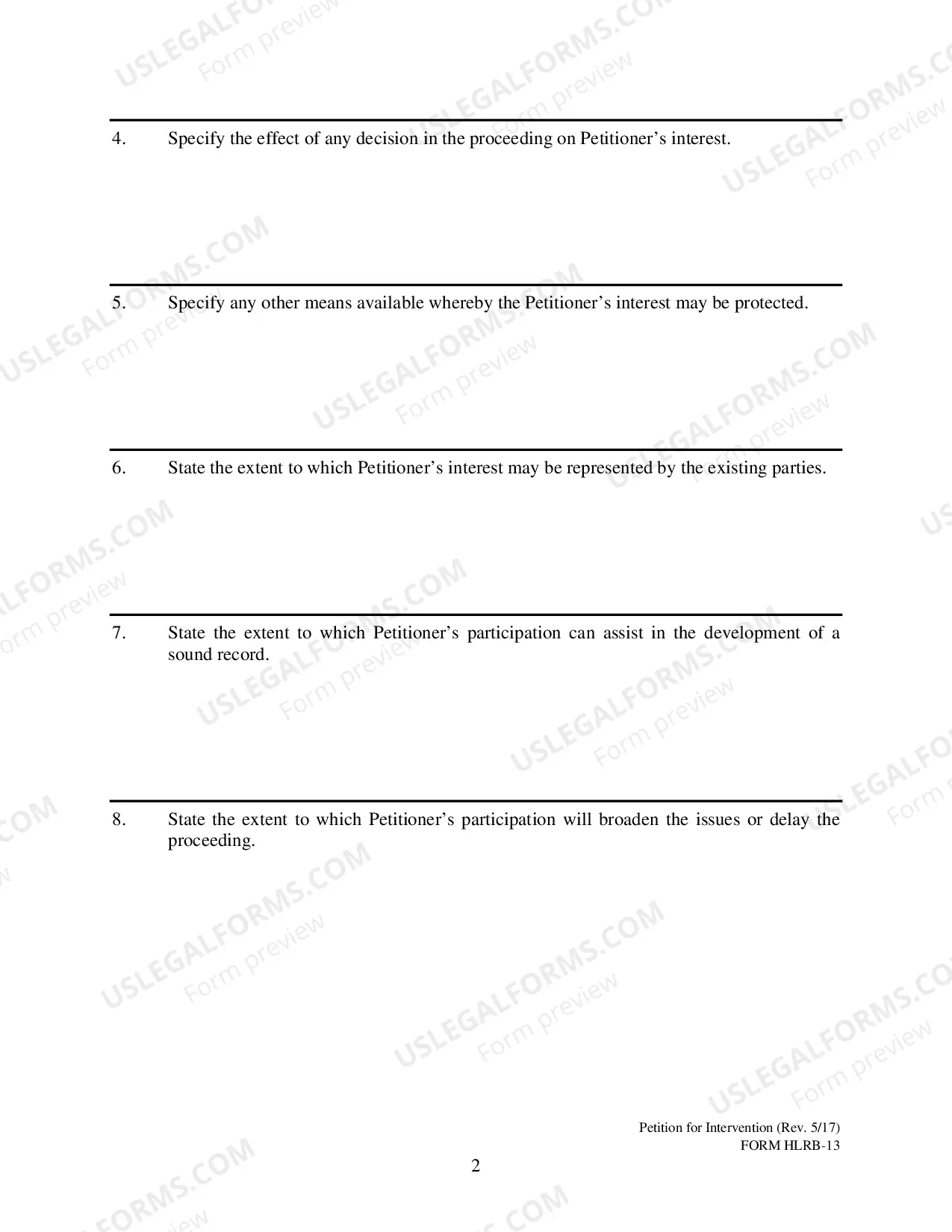 Preview Petition for Intervention