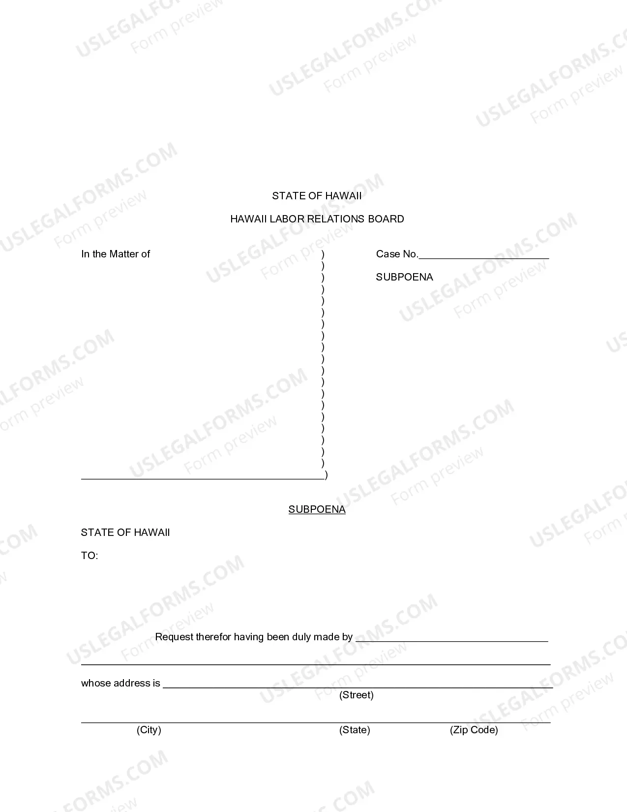 Preview Subpoena