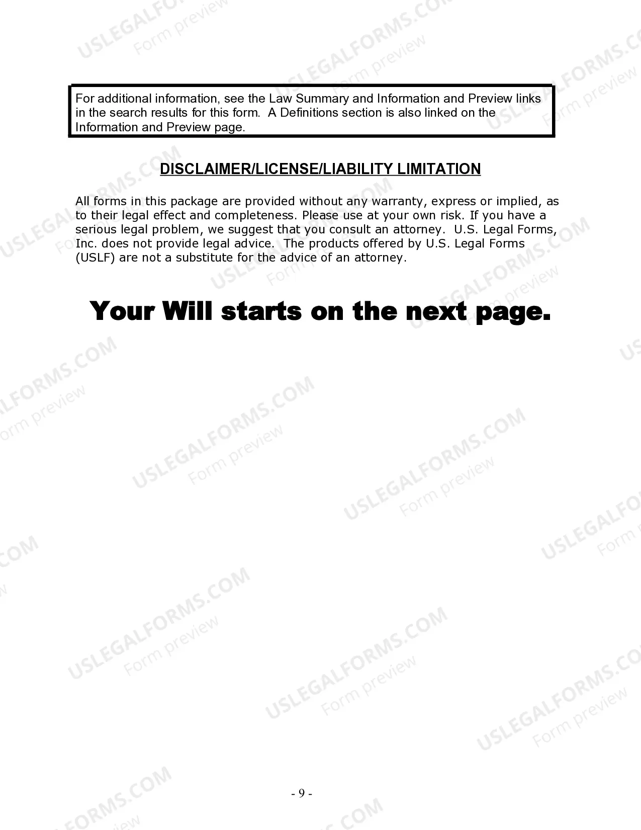 Preview Last Will and Testament for Civil Union Partner with Minor Children from Prior Marriage