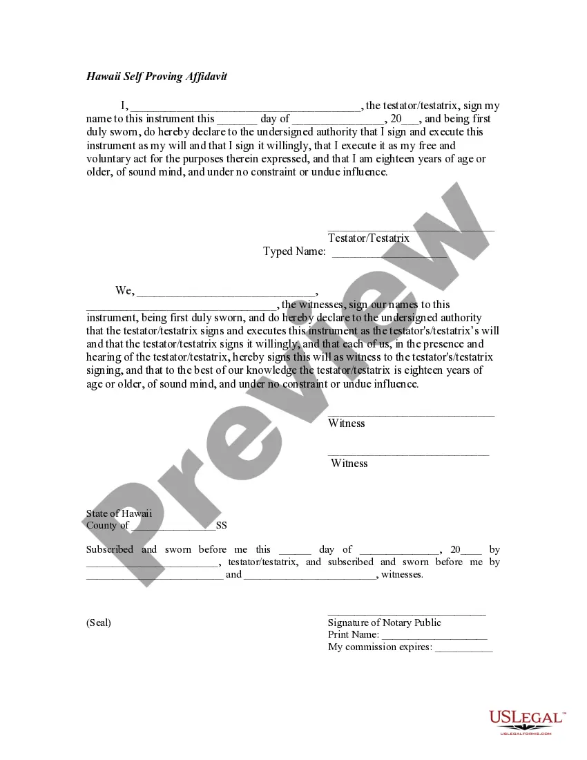 Preview Codicil to Will Form for Amending Your Will - Will Changes or Amendments