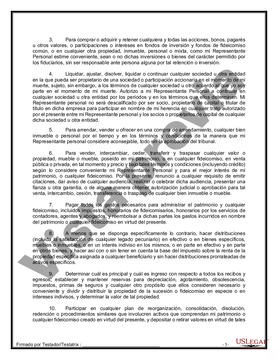 Preview Paquete de Voluntades Mutuas con Últimas Voluntades y Testamentos para Pareja Casada con Hijos Adultos