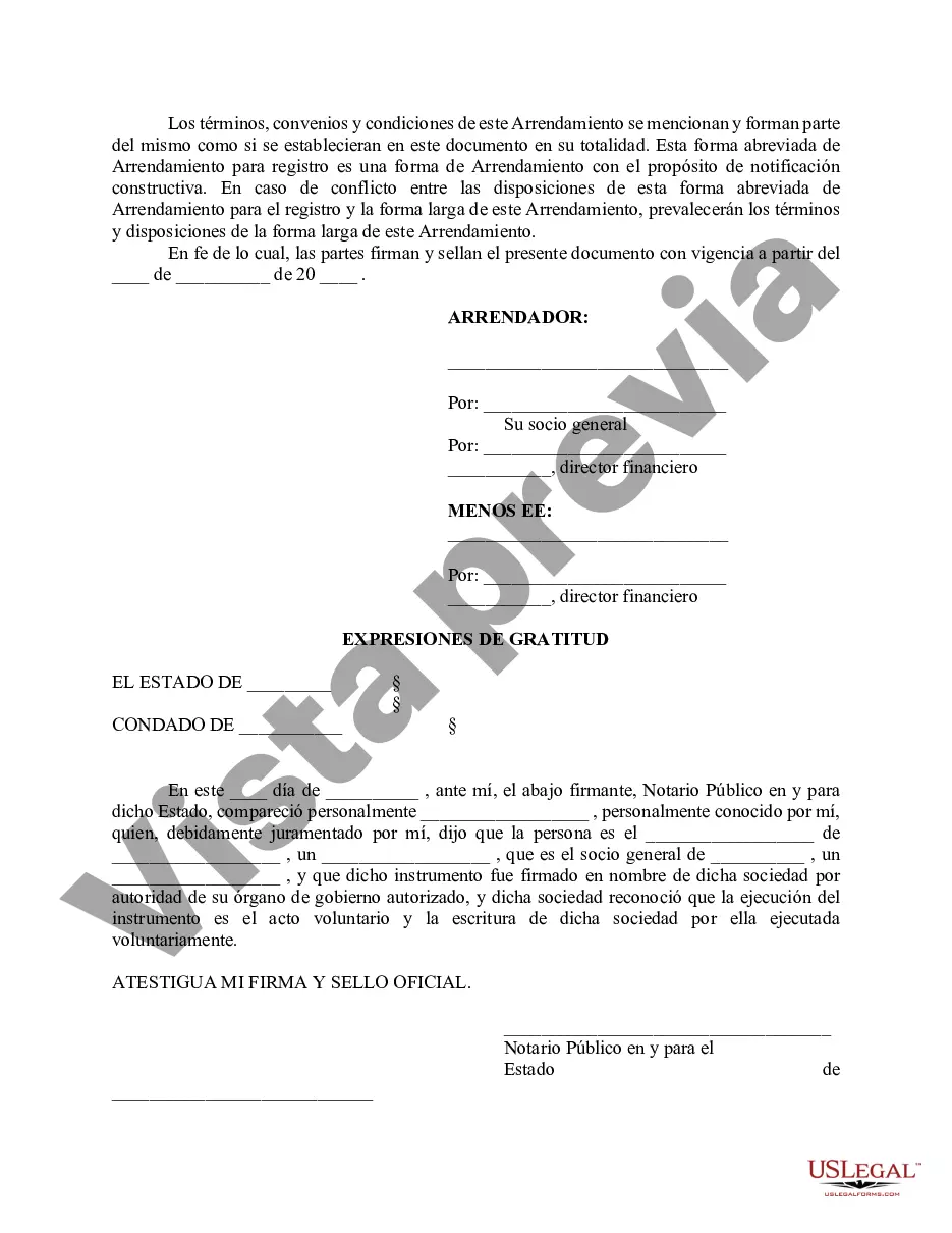 Preview Memorándum de Arrendamiento