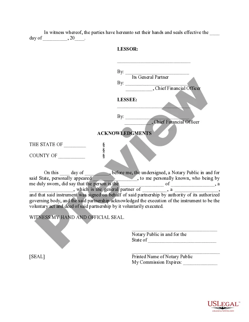 Preview Memorandum of Lease