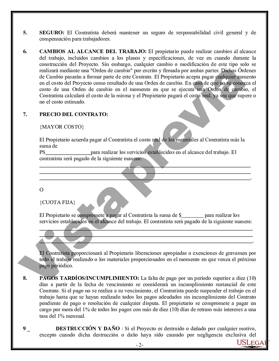 Preview Contrato de carpintero de molduras para contratista