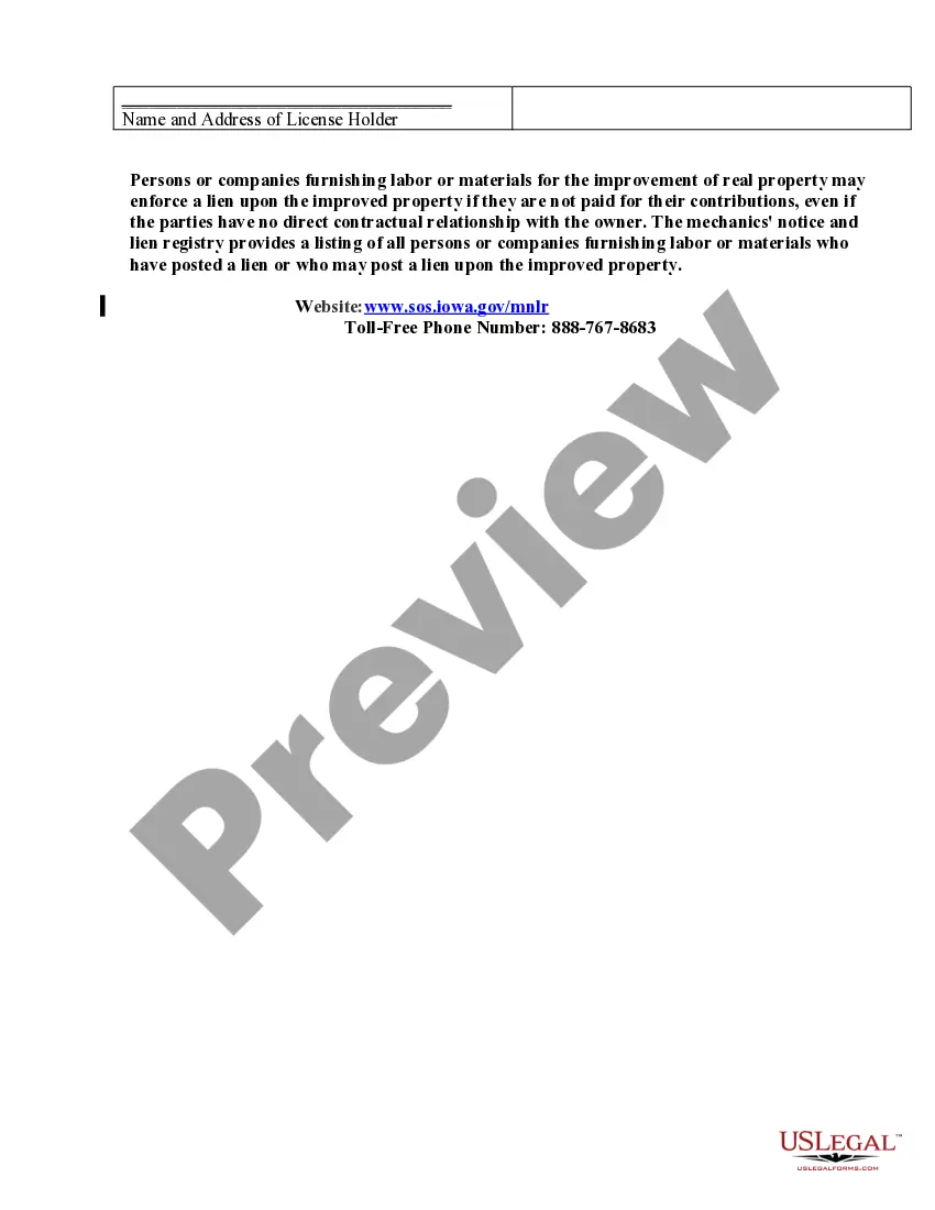 Preview Landscape Contract for Contractor