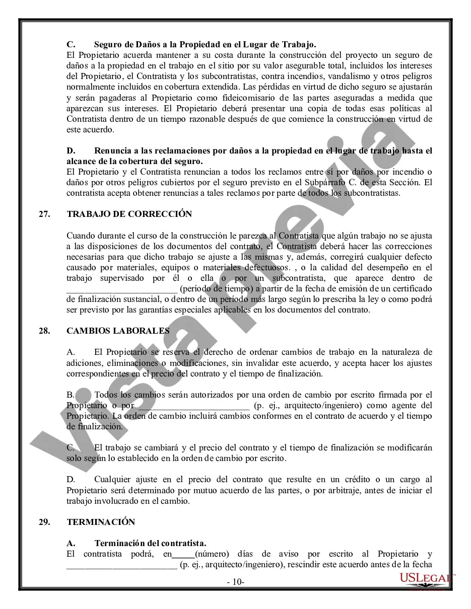Preview Contrato Comercial para Contratista