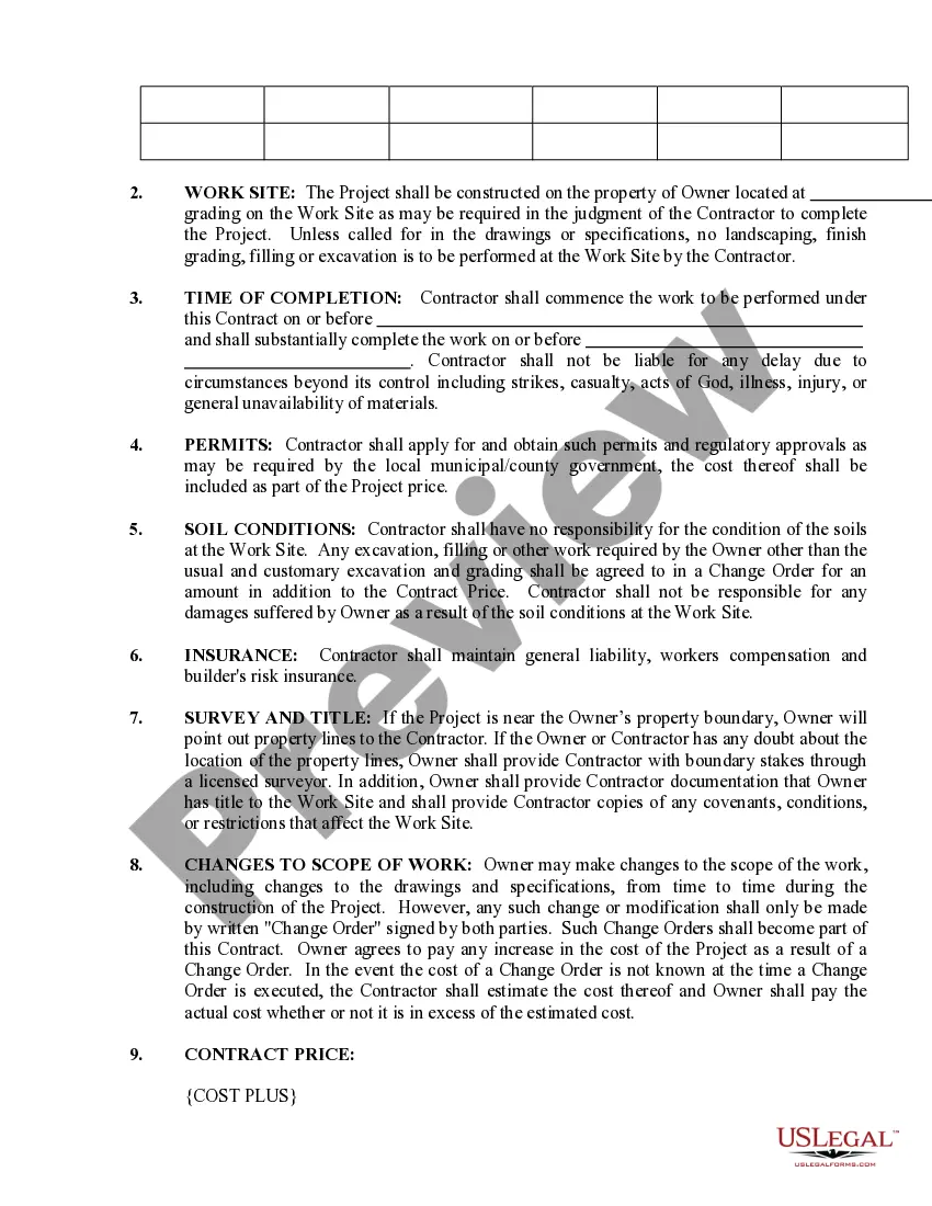 Preview Renovation Contract for Contractor