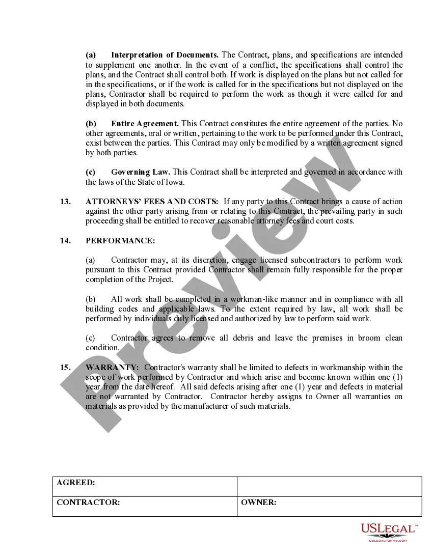 Preview Demolition Contract for Contractor