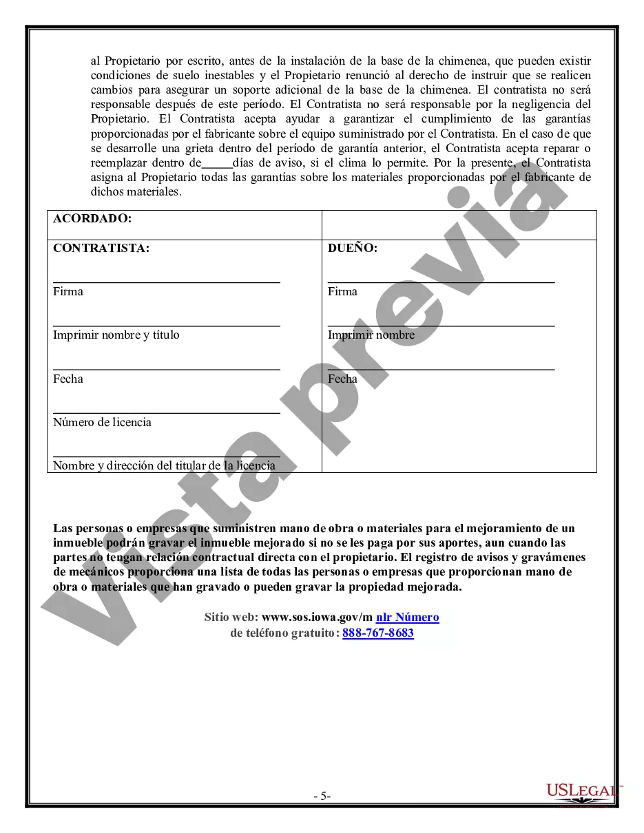 Preview Contrato de Fundación para Contratista
