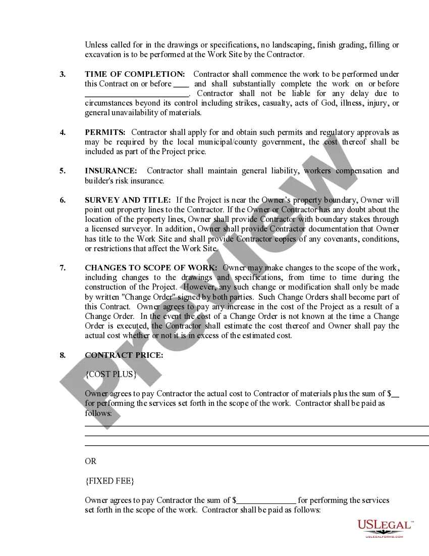 Preview Electrical Contract for Contractor