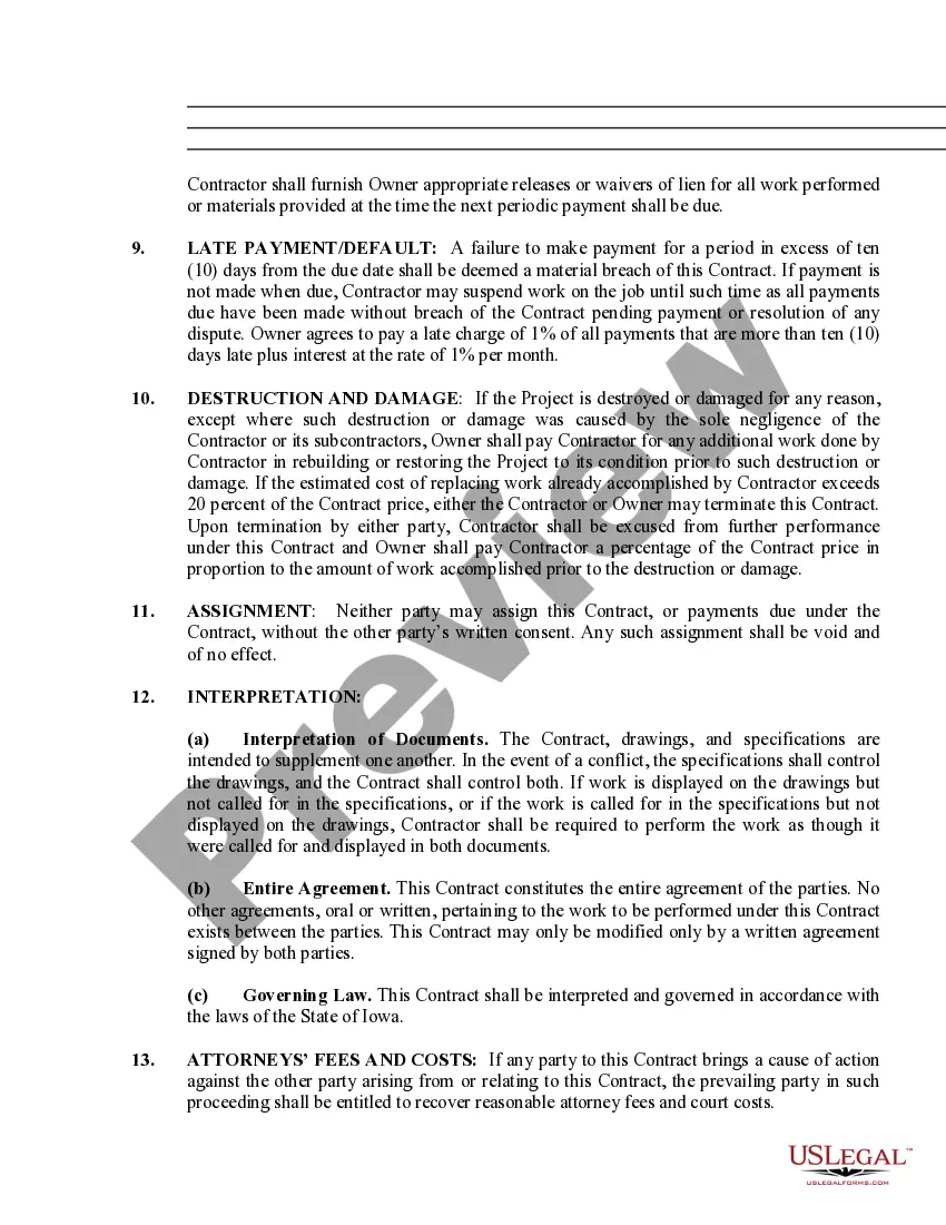 Preview Electrical Contract for Contractor