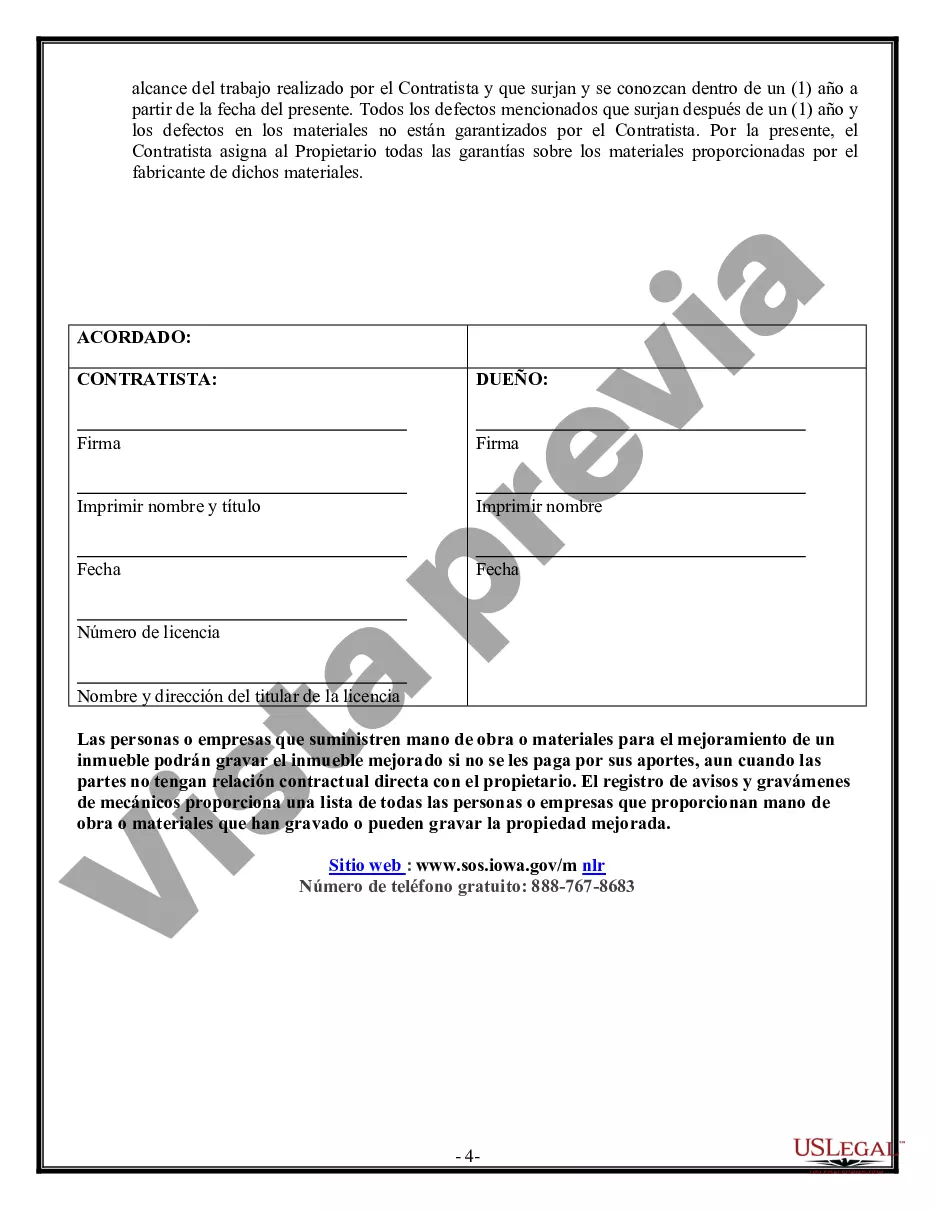 Preview Costo del contrato de construcción más o tarifa fija