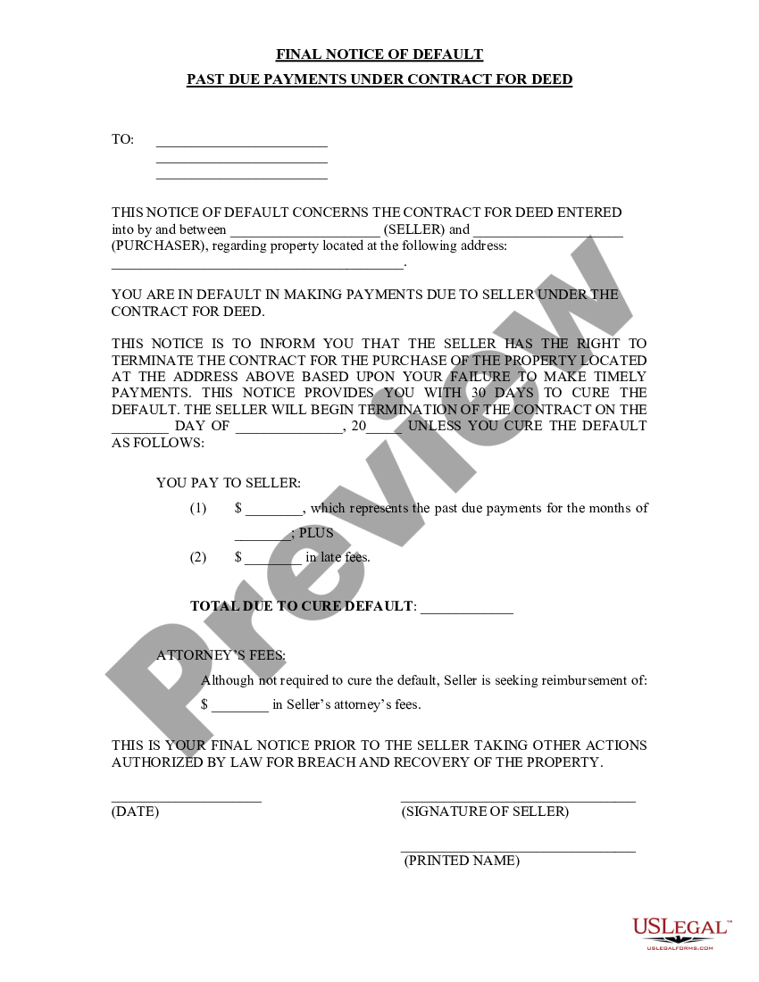 ohio notice of default template ohio