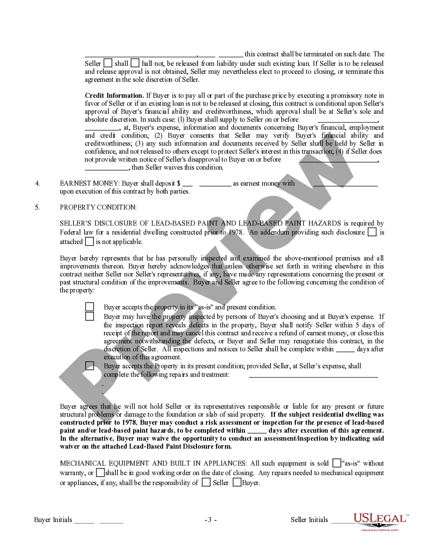 Preview Contract for Sale and Purchase of Real Estate with No Broker for Residential Home Sale Agreement