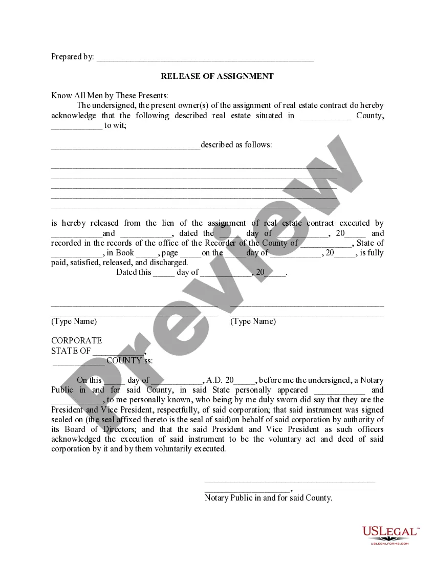 Preview Release of Assignment