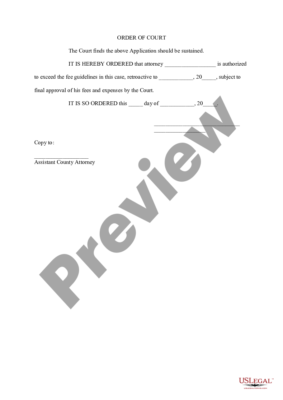 page 1 Application To Exceed Fee preview